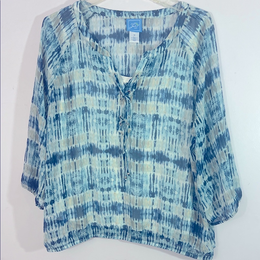 Size 14 Laila lane boutique sheer top with camisole